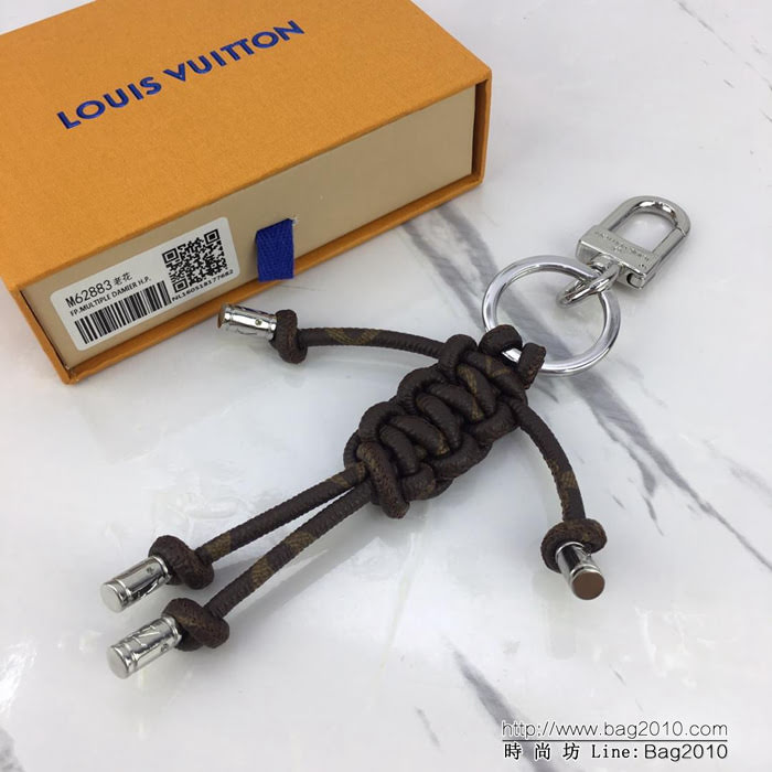 路易威登LV 頂級原單 M62883老花 MR LOUIS 包飾 鑰匙扣 金屬端頭刻有LV字母  ydh1034